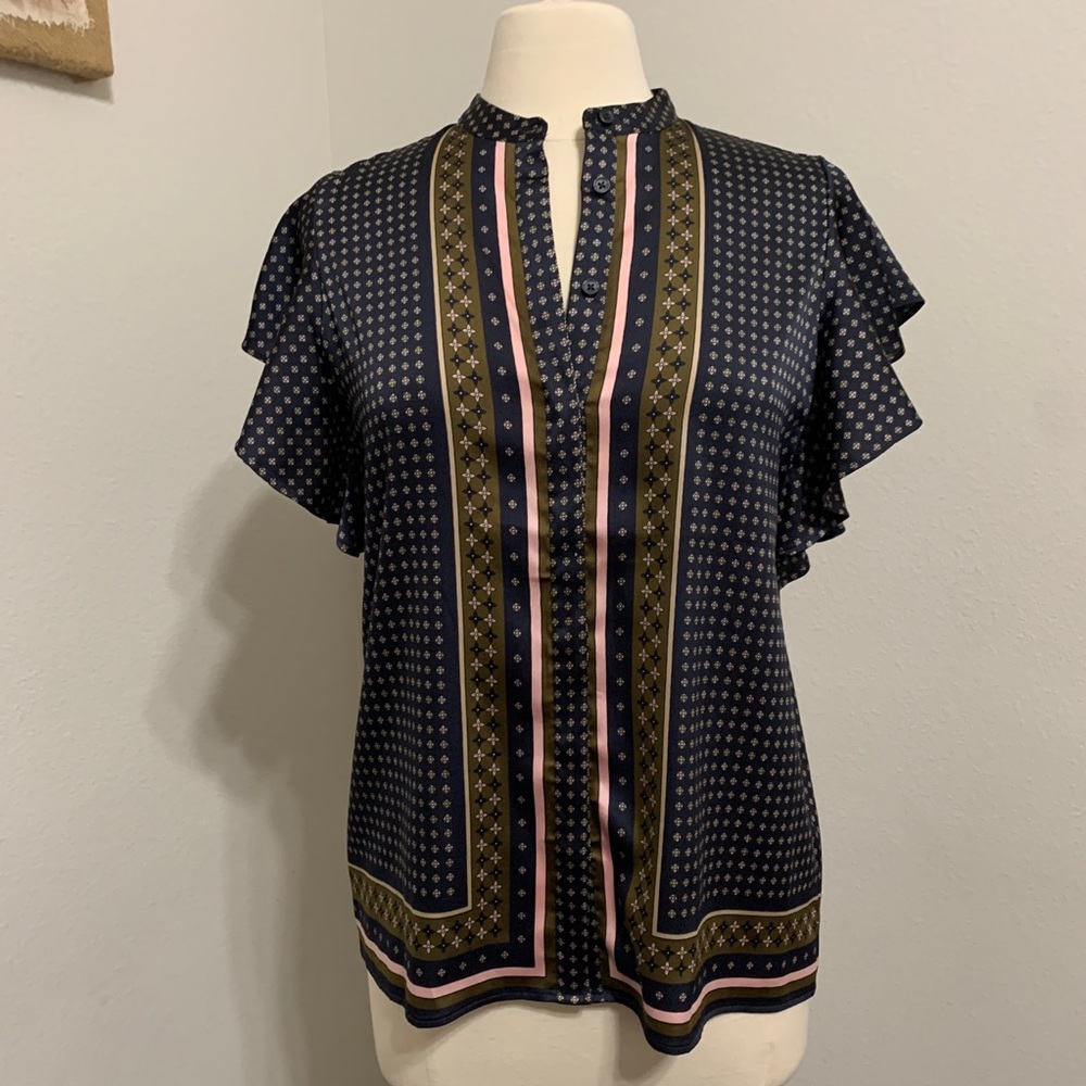 Navy blouse